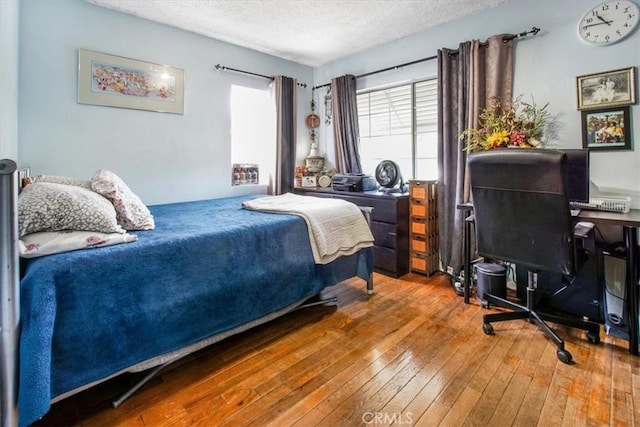 426 Sonora Ave, Glendale, CA 91201 - bedroom featuring hardwood / wood-style flooring and a textured ceiling