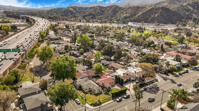 426 Sonora Ave, Glendale, CA 91201 - aerial perspective of suburban area with a highway and a mountain backdrop