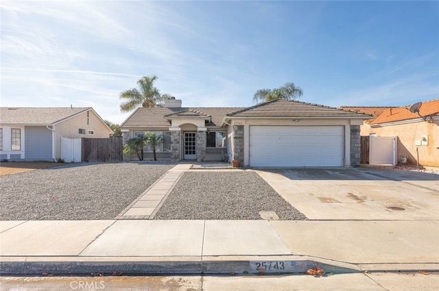 ranch-style house with a garage