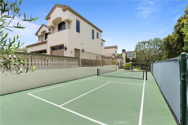 view of tennis court