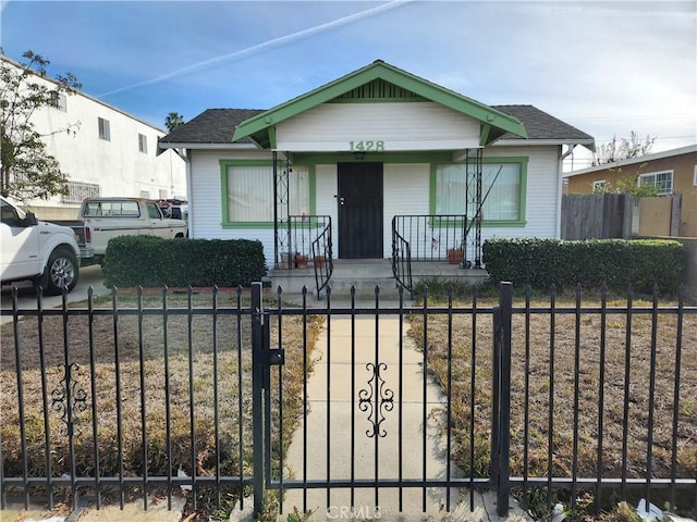 view of bungalow-style home