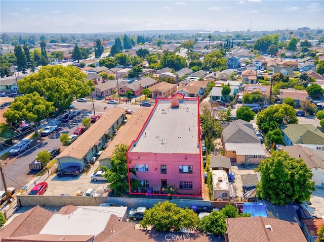 aerial view featuring a residential view