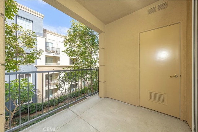 balcony with visible vents