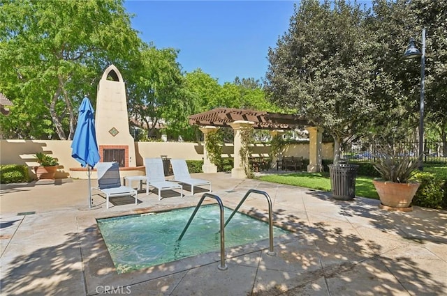 33 Perennial, Irvine, CA 92603 - view of swimming pool featuring a patio area, fence, and a pergola