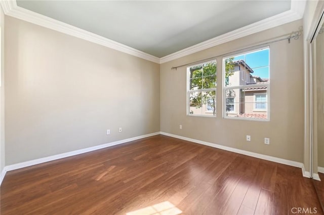 33 Perennial, Irvine, CA 92603 - empty room with hardwood / wood-style floors, baseboards, and crown molding