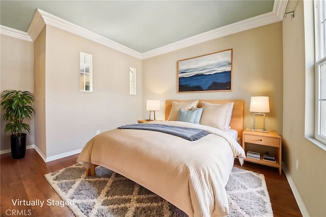 33 Perennial, Irvine, CA 92603 - bedroom featuring ornamental molding, baseboards, and wood finished floors