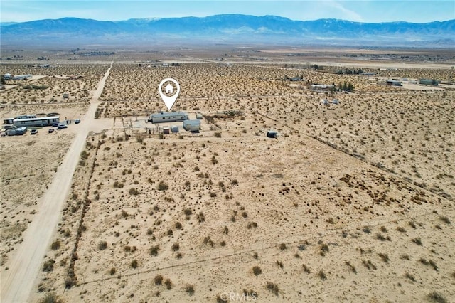 aerial view featuring a mountain view