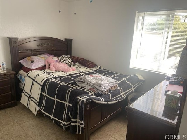 view of tiled bedroom