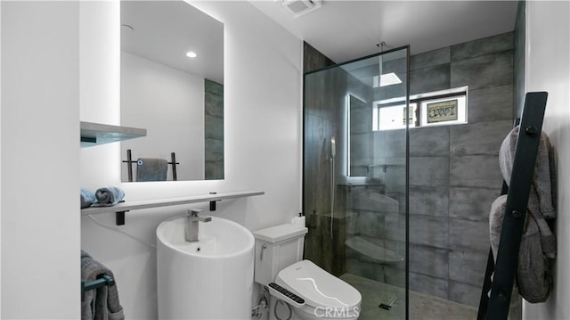 8750 Desert Shadows, Joshua Tree, CA 92252 - bathroom with a shower stall and toilet