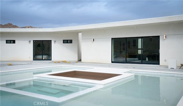 8750 Desert Shadows, Joshua Tree, CA 92252 - view of pool with a pool with connected hot tub