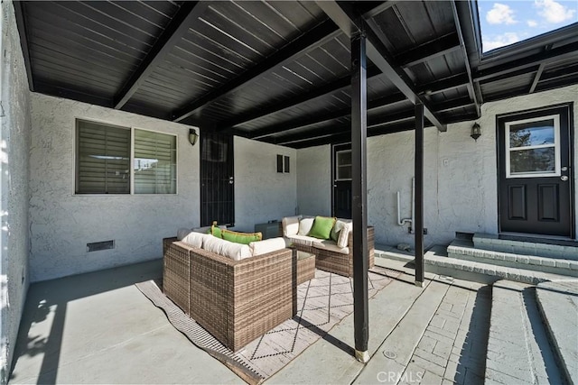 view of patio / terrace featuring outdoor lounge area