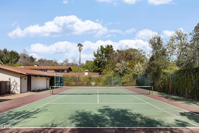 view of sport court