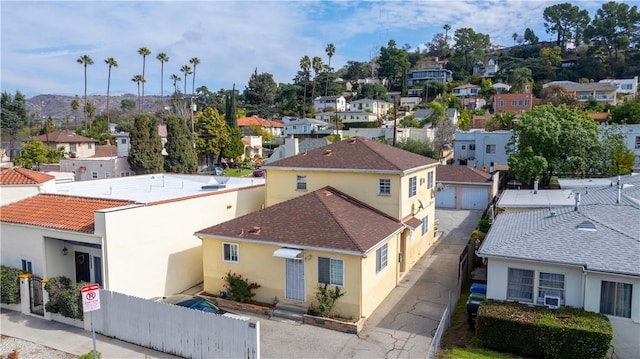 aerial view featuring a residential view