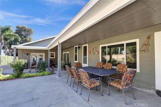 view of patio / terrace with french doors