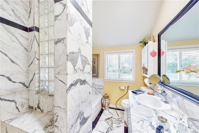17407 Cantara St, Northridge, CA 91325 - bathroom featuring toilet, vanity, and baseboards