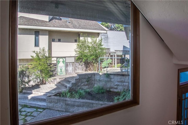 details featuring stucco siding