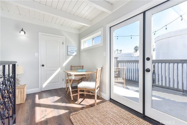 16791 Bayview Dr, Huntington Beach, CA 92649 - sunroom / solarium featuring beam ceiling