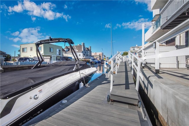 16791 Bayview Dr, Huntington Beach, CA 92649 - dock featuring a residential view