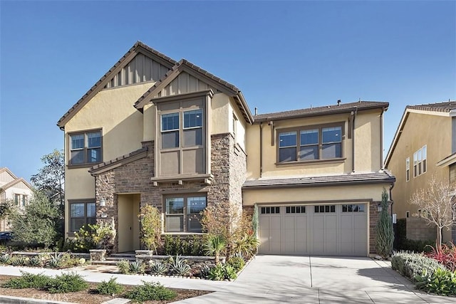 view of front of home featuring a garage