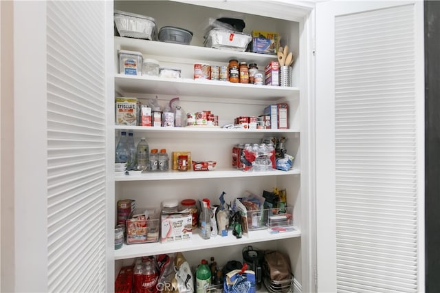 view of pantry