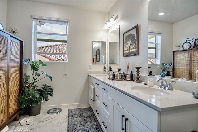 bathroom featuring vanity