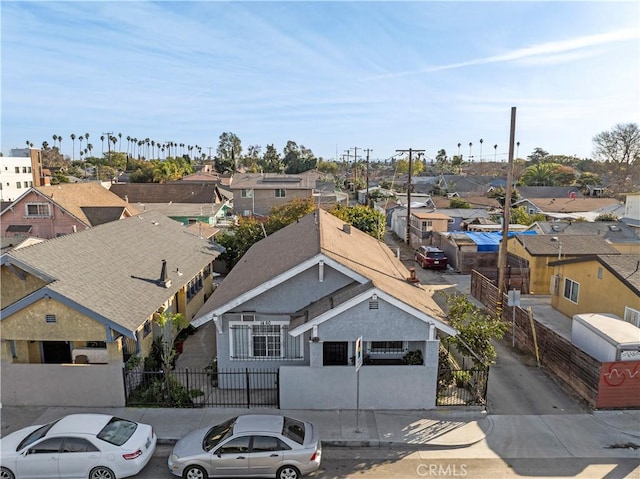 bird's eye view featuring a residential view