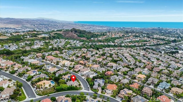 bird's eye view featuring a mountain view
