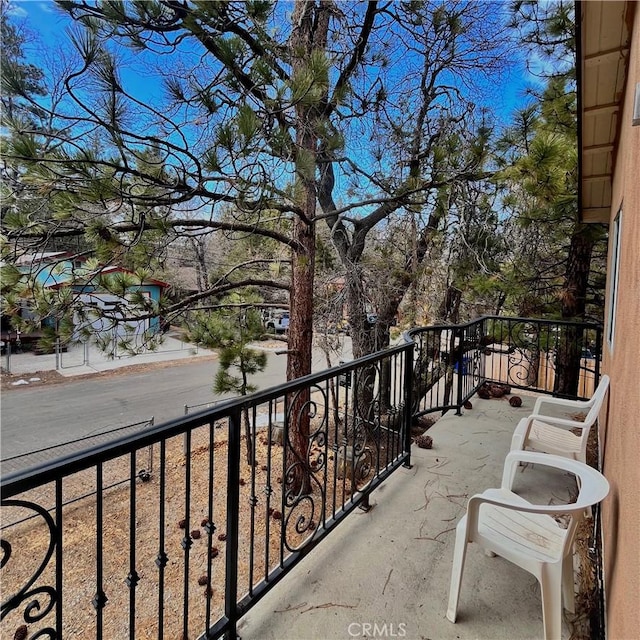 view of balcony