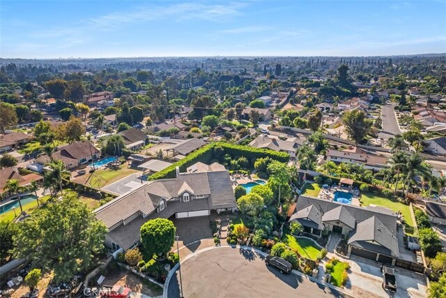 5571 Clover Hill Dr, Yorba Linda, CA 92886 - bird's eye view featuring a residential view