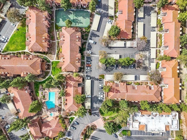 12059 Alta Carmel Ct Unit 167, San Diego, CA 92128 - aerial overview of property's location featuring nearby suburban area and a pool area