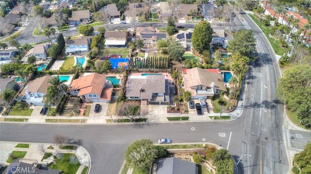 drone / aerial view featuring a residential view