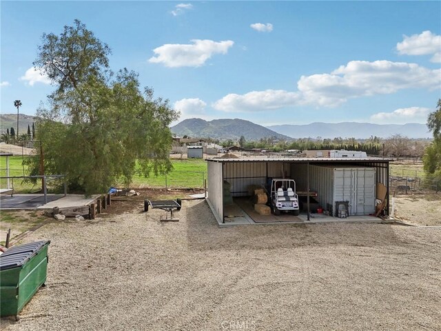 4210 Crestview Dr, Norco, CA 92860 - view of outdoor structure with a mountain view