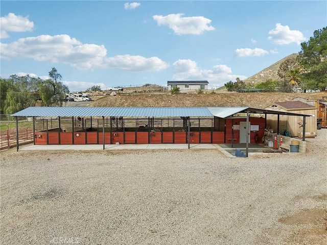 4210 Crestview Dr, Norco, CA 92860 - horse barn featuring a mountain view