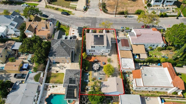 bird's eye view featuring a residential view