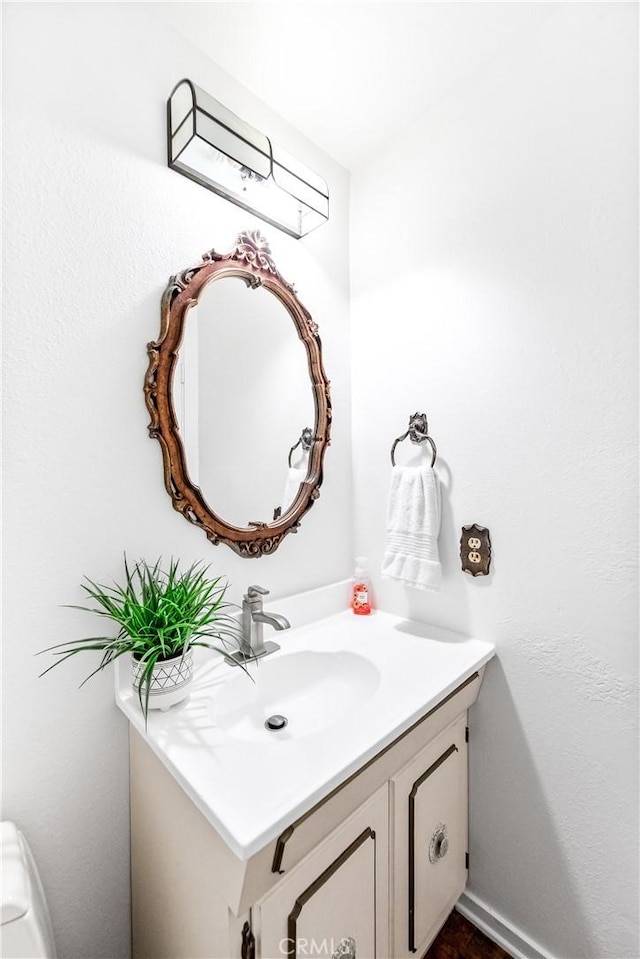 bathroom featuring vanity