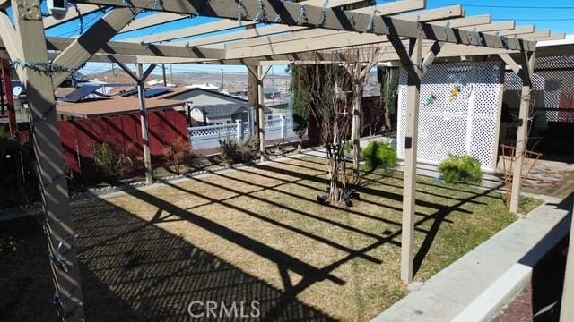 view of patio / terrace with a pergola