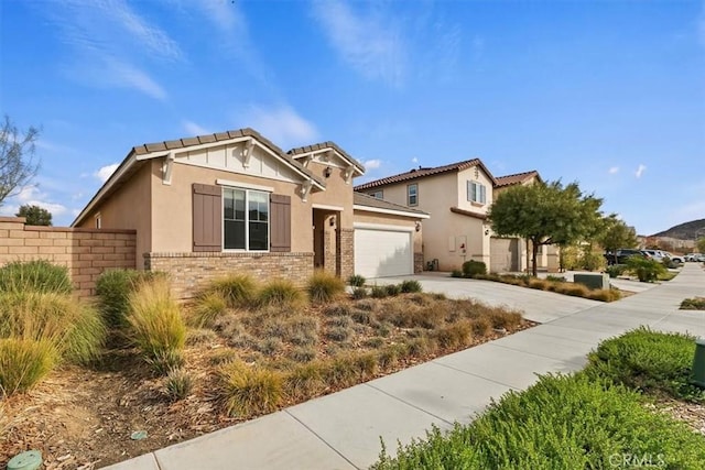 view of front of home featuring a garage