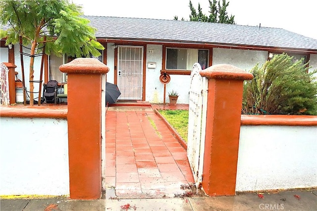 exterior space with covered porch