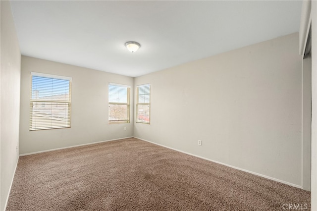 spare room featuring carpet flooring