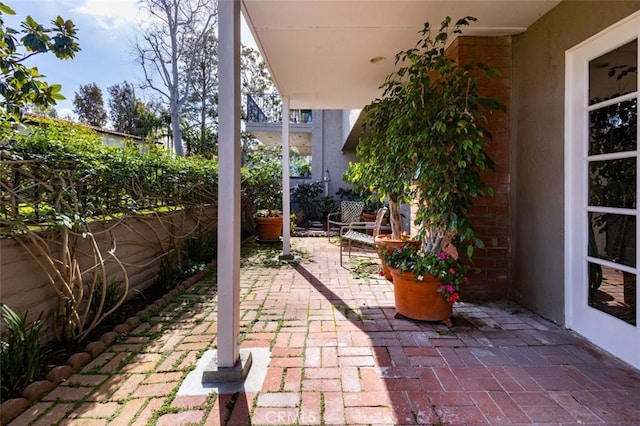 view of patio / terrace with fence