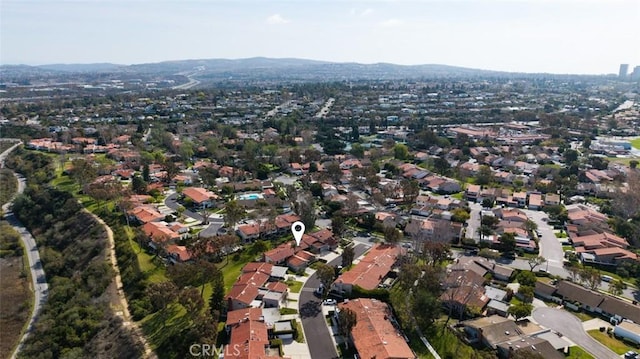 bird's eye view featuring a residential view