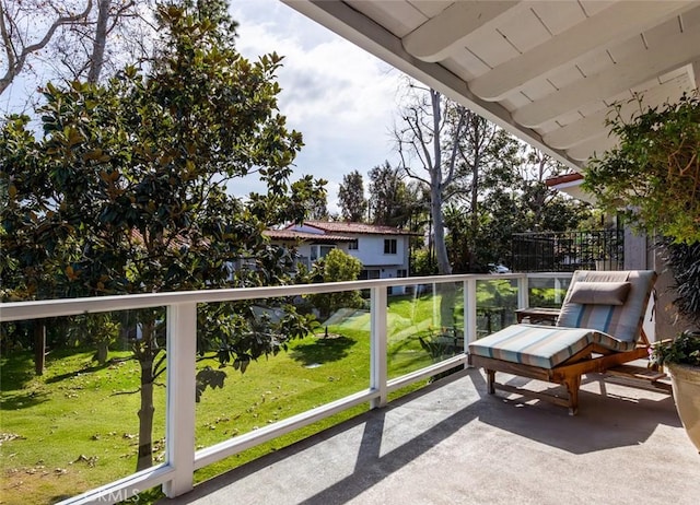 view of balcony