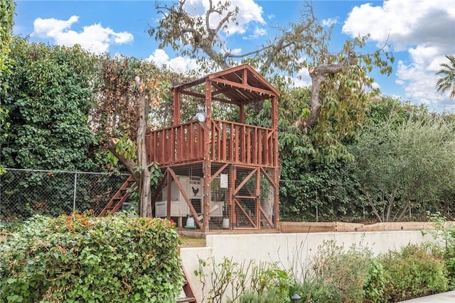 1205 W Highland Ave, Redlands, CA 92373 - view of outbuilding with fence and a gazebo