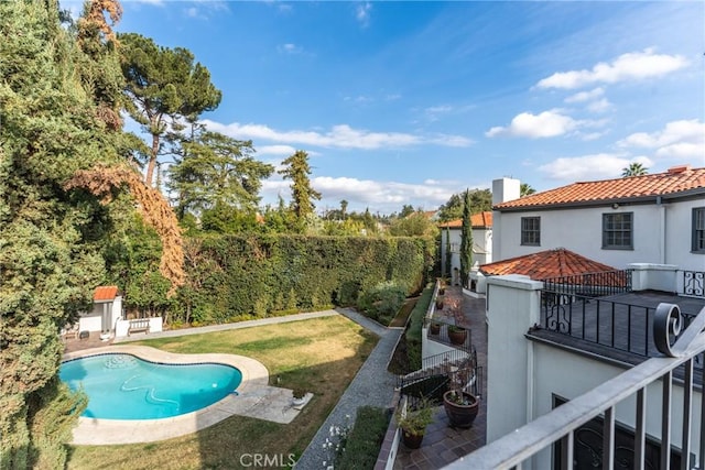 1205 W Highland Ave, Redlands, CA 92373 - view of pool featuring a fenced backyard