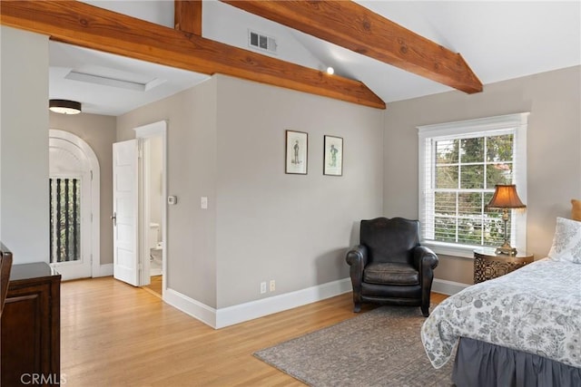 1205 W Highland Ave, Redlands, CA 92373 - bedroom with light wood-style flooring and baseboards