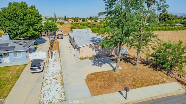 bird's eye view with a residential view