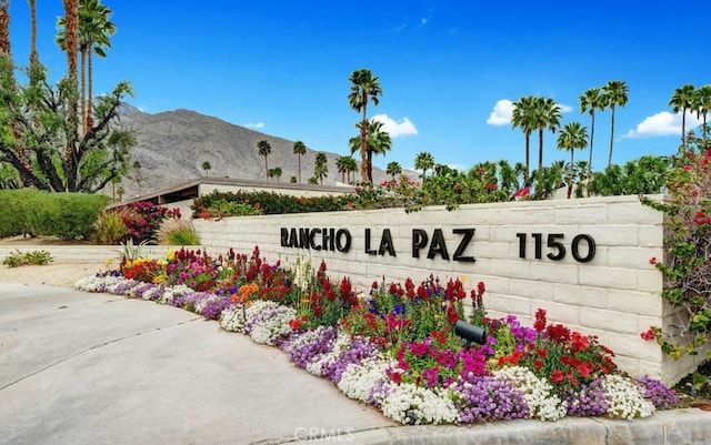 1150 E Palm Canyon Dr Unit 51, Palm Springs, CA 92264 - community / neighborhood sign featuring a mountain view