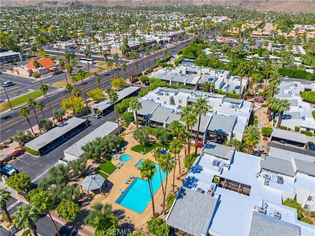 1150 E Palm Canyon Dr Unit 51, Palm Springs, CA 92264 - aerial view of residential area with a pool area