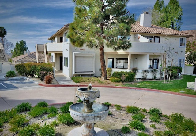 view of front of house featuring a garage