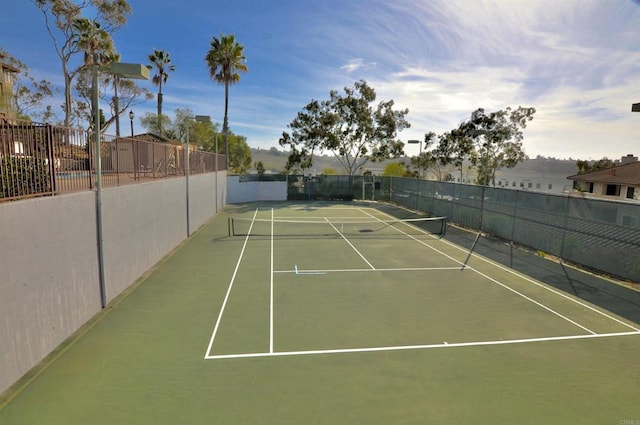 view of tennis court